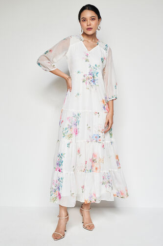 Flora Fit And Flare Gown, Multi Color, image 4